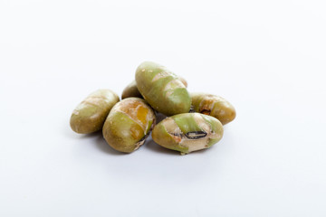 dry roasted and salted edamame nuts, green nut