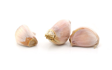 Garlic isolated on white background