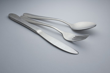 spoon, knife and fork