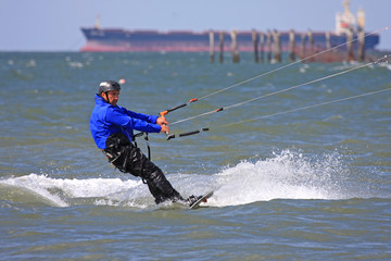 kitesurfer in Chesapeake bay