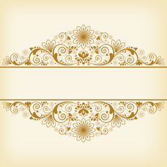 vector vintage floral  background