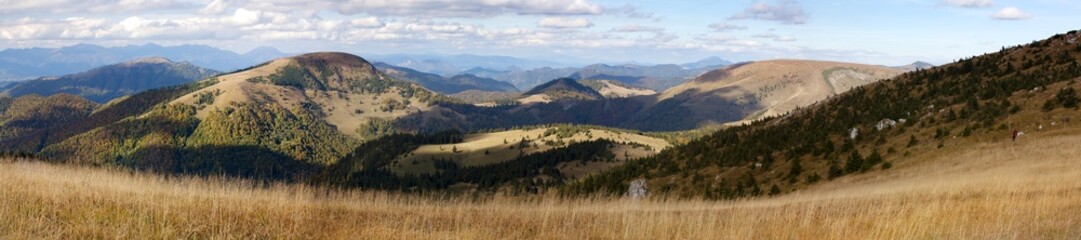 Autumnal view from Velka Fatra mountains - Slovakia