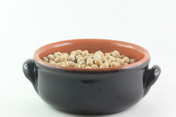 Ciotola di ceci secchi