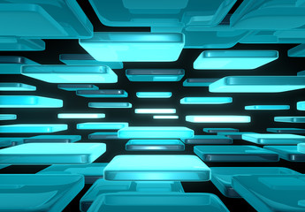 Abstract background. Abstract illustration of 3d cubes