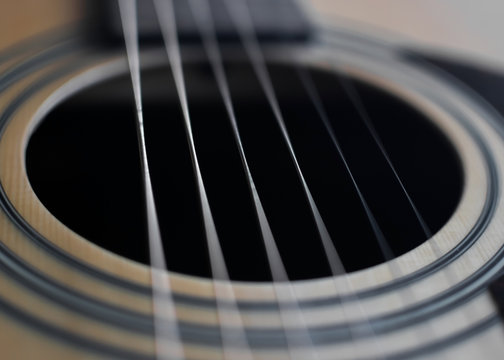Guitar detail sound hole
