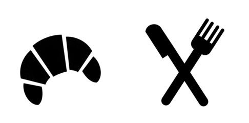 Couverts et un croissant © Atlantis