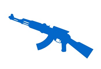 Fusil automatique Kalachnikov bleu