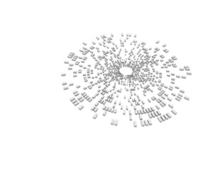 Obraz premium 放射状の建造物のイメージの背景