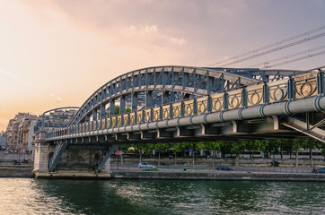 River seine modern bridge
