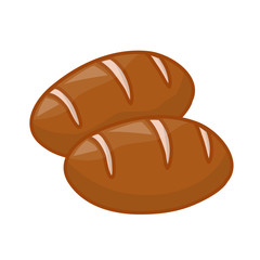 Bread cute isolated