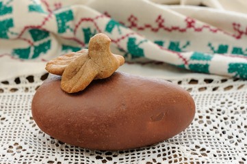 Zhavoronki, Russian rye cookies for spring equinox selebration