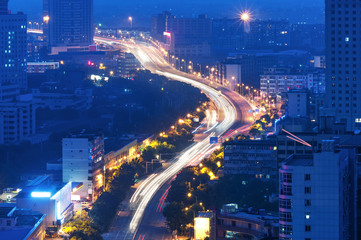 Aerial view of city