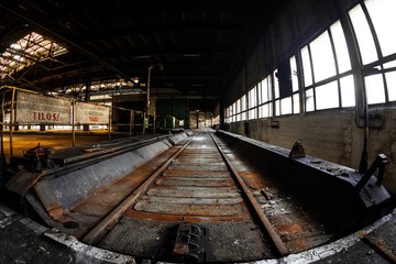 Fototapeta na wymiar Dark industrial interior