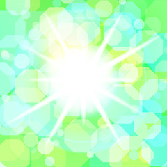 Star with bokeh effect. Raster 7