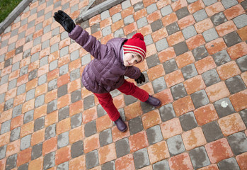 Smiling little girl walking © zest_marina