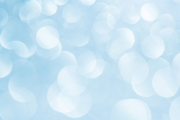 Fototapeta premium Blue bokeh abstract light background