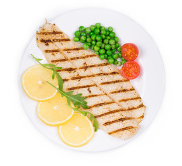 Grilled fish fillet