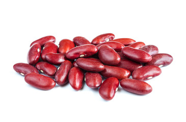 red kidney bean isolated on white background