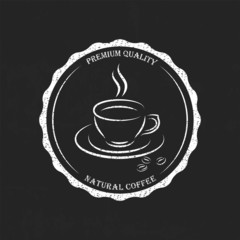 Set vintage retro coffee