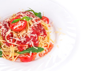 Pasta with tomato sauce