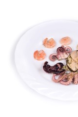 Mixed seafood plate