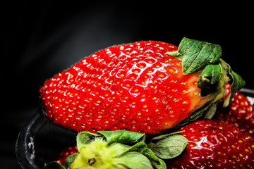 Fresh and ripe strawberry