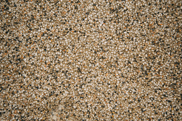 exposed aggregate finish on the floor