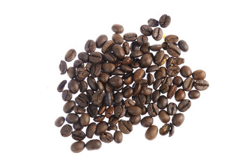 Coffee bean on isolate white