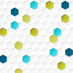 Abstract geometric background with hexagons