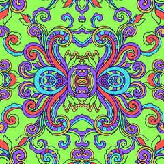 Decorative abstract floral pattern