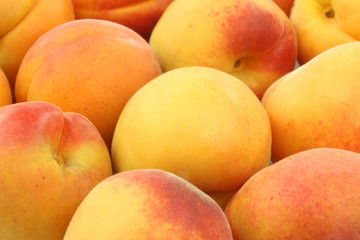 Fototapeta na wymiar fresh colorful apricots background
