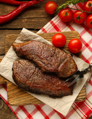 Composition with tasty roasted meat