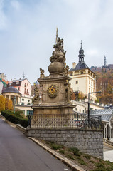 Fototapeta na wymiar Holy Trinity Column, Karlovy Vary