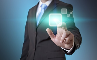 Businessman solution concept