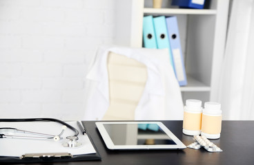 Doctor workplace in office