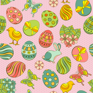Easter seamless background © Pagina