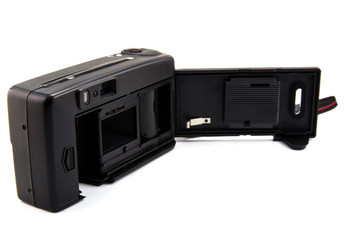 Obraz premium Digital compact photo camera isolated on white background