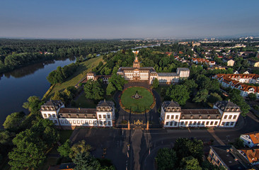 Fototapeta na wymiar Aerial Photo of an castle in Germany