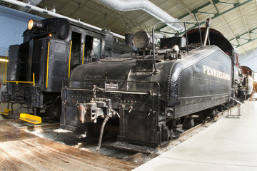 Fototapeta na wymiar Antique Train Engines