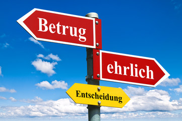 Betrug / ehrlich