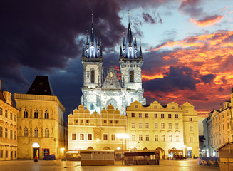 Prague square - Old town, Czech republic