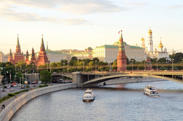 Obraz premium Московский Кремль летним вечером