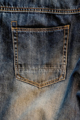 Jeans pocket back view