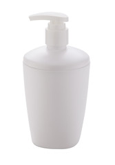 White bottle for soap isolated