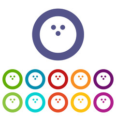 Bowling ball flat icon