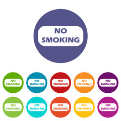 No smoking flat icon
