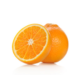 Orange fruit isolated on white background