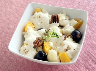 salad with fruits and vegetables
