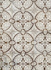 Traditional Portuguese glazed tiles