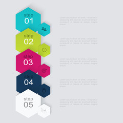 Vector colorful info graphics for your business presentations.